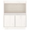 vidaXL Dressoir 60x34x75 cm massief grenenhout wit