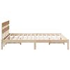 vidaXL Bedframe met hoofdeinde Bruin 160 x 200 cm Massief grenenhout