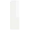 vidaXL TV-wandkast Hoogglans wit 59,5 x 31 x 100 cm Bewerkt hout