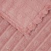 vidaXL Gooi Deken Roze 240 x 220 cm Fleece