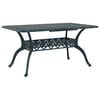 vidaXL Tuin eettafelset 5 pcs Groen Aluminium