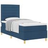 vidaXL Boxspringbed met matras met hoofdeinde Blauw 80 x 200 cm Stof