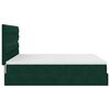 vidaXL Ottoman bed met matrassen 200x200cm fluweel donkergroen