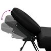 vidaXL Massagetafel met 4 zones inklapbaar aluminum frame zwart