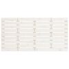 vidaXL Hoofdbord wandmontage 126x3x63 cm massief grenenhout wit