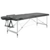 vidaXL Massagetafel met 2 zones 186x68 cm aluminium frame antraciet