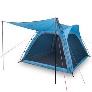 vidaXL Tent 4-persoons waterdicht snelontgrendeling blauw