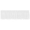 vidaXL Kantgordijn met gordijnen Bloemen Wit 80 x 500 cm Polyester