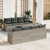 vidaXL Tuin Sofa Set Lichtgrijs 55 x 55 x 37 cm poly rattan