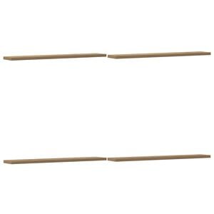 vidaXL Wandschappen 4 st 60x10x1,5 cm bewerkt hout artisanaal eiken