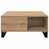 vidaXL Salontafel Artisan Eiken 80 x 80 x 36,5 cm Bewerkt hout