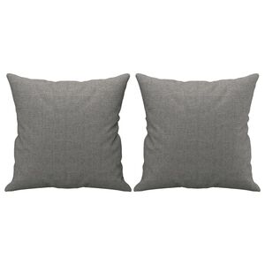 vidaXL Sierkussens 2 st 40x40 cm stof donkergrijs