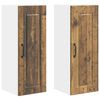 vidaXL Keukenkast met plank 2 pcs Oudhout 30 x 31 x 80 cm Bewerkt hout