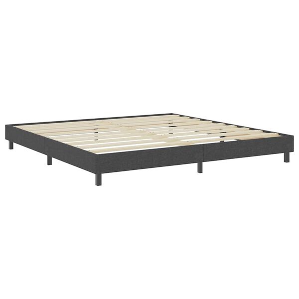 vidaXL Boxspringframe stof grijs 200x200 cm