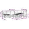 vidaXL Sofa-Sets 8 pcs Naturel Massief Acaciahout