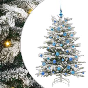 vidaXL Kunstmatige Inklapbare Kerstboom Wit 150 cm PE en PVC