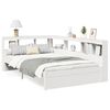 vidaXL Bed met boekenkast zonder matras grenenhout wit 120x200 cm