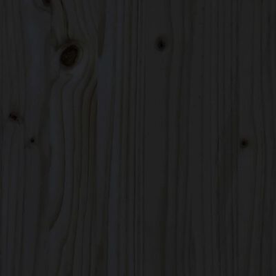 vidaXL 4-delige Loungeset massief grenenhout zwart