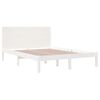 vidaXL Bedframe zonder matras massief grenenhout wit 140x200 cm
