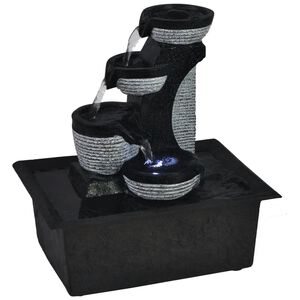 vidaXL Binnenfontein met LED-verlichting polyresin