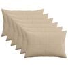 vidaXL Kussensloop 6 pcs ALMELO Taupe 30 x 50 cm corduroy