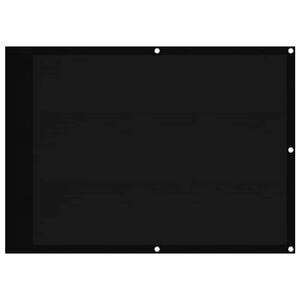 vidaXL Balkonscherm 75x700 cm 100% oxford polyester zwart