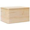 vidaXL Houten kist met deksel 40x30x23 cm massief grenenhout