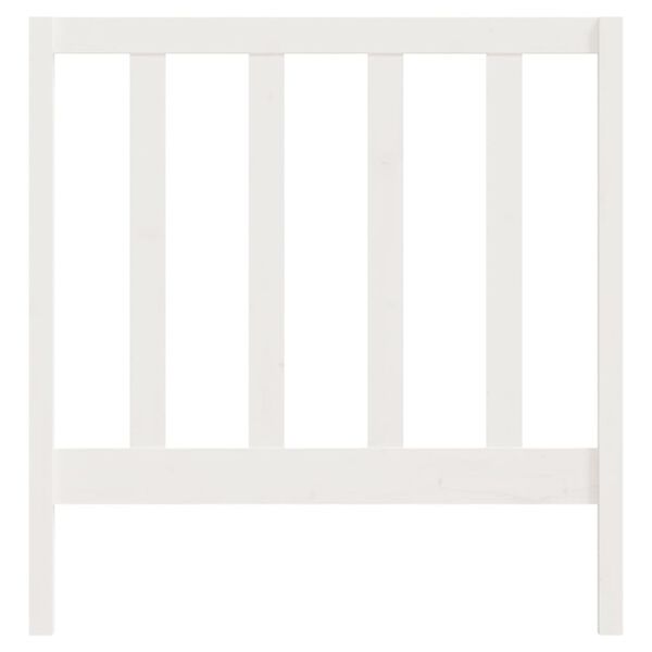 vidaXL Hoofdbord 96x4x100 cm massief grenenhout wit
