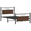 vidaXL Bedframe zonder matras bewerkt hout bruin eikenkleur 100x190 cm
