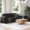 vidaXL 2-delige Loungeset met kussens fluweel zwart