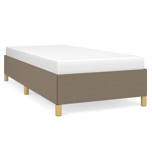 vidaXL Bedframe zonder matras 100x200 cm stof taupe