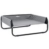 vidaXL Hondenbed Lichtgrijs 85 x 85 x 33 cm Staal