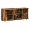 vidaXL LED Sideboard Oudhout 162 x 37 x 67 cm Bewerkt hout