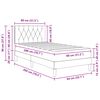 vidaXL Bedframe met matras met hoofdeinde Zwart 80 x 200 cm Fluweel