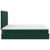 vidaXL Ottoman bed met matrassen en LED's 200x200cm fluweel