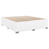 vidaXL Boxspring met matras kunstleer wit 200x200 cm