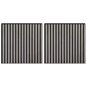 vidaXL Akoestische wandpanelen 2 st latten 60,5x60 cm eikenfineer