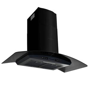 vidaXL Wandafzuigkap 756 m&sup3;/u 90 cm roestvrij staal zwart