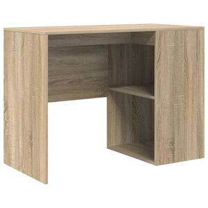 vidaXL Bureau met plank Sonoma Eiken 102 x 50 x 75 cm Bewerkt hout