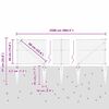 vidaXL Afrasteringspaal Grijs 25 x 0,4 m (36 mm gaas) Staal en PVC