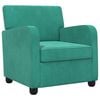vidaXL Fauteuil Turquoise fluweel