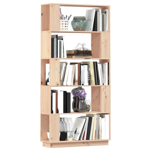 vidaXL Boekenkast/kamerscherm 80x25x163,5 cm massief grenenhout