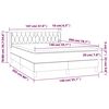 vidaXL Boxspring met matras fluweel donkergroen 140x200 cm
