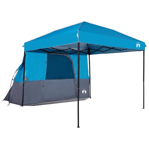 vidaXL Camping Tent Set met dak met opslag 2 pcs Blauw Taffeta en Stof