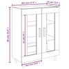 vidaXL Dressoir 69,5x34x90 cm bewerkt hout betongrijs