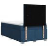 vidaXL Boxspring met matras stof blauw 120x190 cm