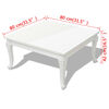 vidaXL Salontafel 80x80x42 cm hoogglans wit