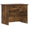 vidaXL Opbergkist Gerookt eiken 60 x 40 x 50 cm Bewerkt hout