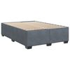 vidaXL Boxspring met matras fluweel donkergrijs 140x200 cm