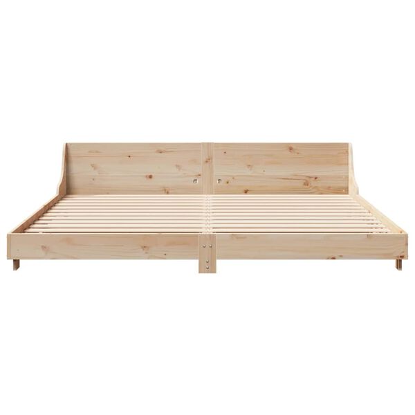 vidaXL Bedframe zonder matras massief grenenhout 180x200 cm